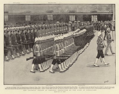 Le truppe coloniali a Chelsea, ispezione del Duca di Connaught da Henry Marriott Paget